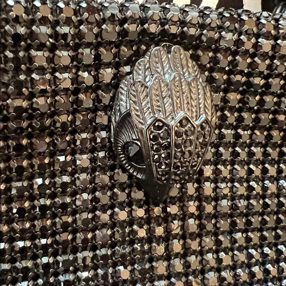 Kurt Geiger Black Sparkle Bag with chain handles. - Picture 7 of 7